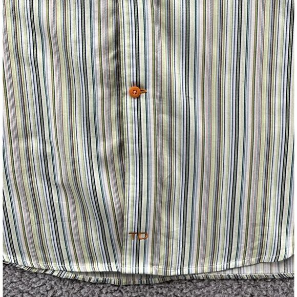 Thomas Dean Shirt Men's Long Sleeve Cotton Button Up Size XL - Picture 7 of 7